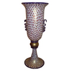 1970's Murano vase signed, "Gambaro & Poggi"
