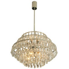 Vintage Crystal Teardrop Chandelier