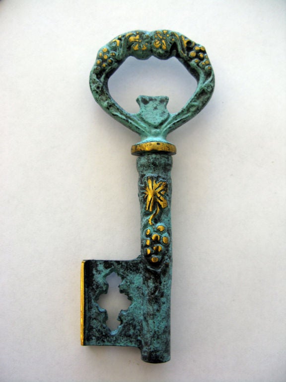 Mid-20th Century Vintage German Skeleton Key Cork Screw