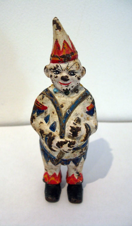 Cast Iron Vintage Clown Bank