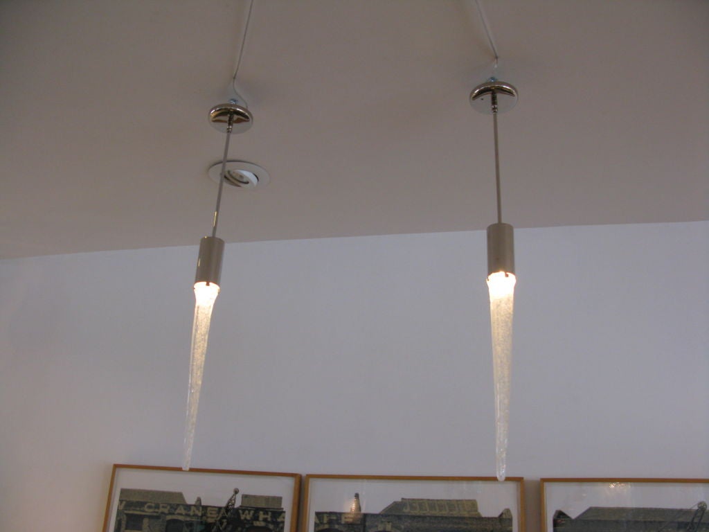 Pair of Icicle Pendant Lights 2