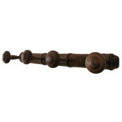 Wooden Faux Bamboo Coat Hook / Rack