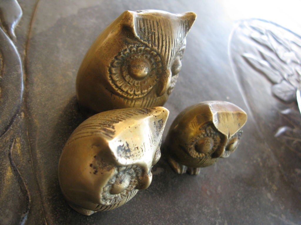 Solid Brass Owl 3
