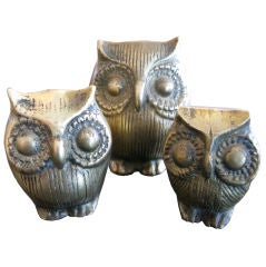 Solid Brass Owl