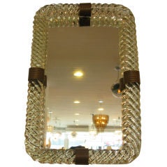 Barovier 
Toso Glass Framed Mirror