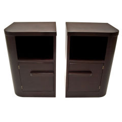 Pair-American Streamline 1930s Night Stands by Modernage