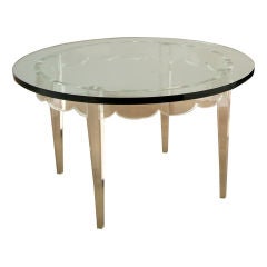 Grosfeld House - 1940s - Lucite Table with Glass Top 7