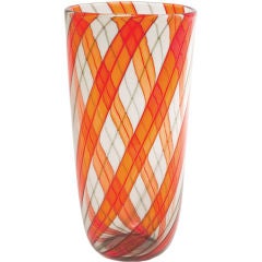 1960s Murano Glass Ribbon Vase 10