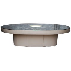 Custom Paul Laszlo Leather Wrapped Cocktail Table-Zacho Home