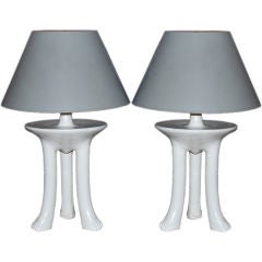 Pair of John Dickinson "African" Table Lamps