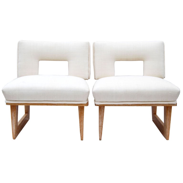 Pair of Paul Laszlo Slipper Chairs
