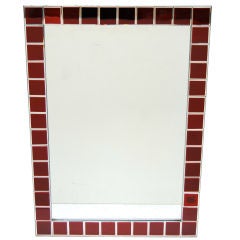 Fontana Arte Red Tiled Mirror