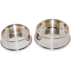 Gucci Dog Bowls in Sterling Silver