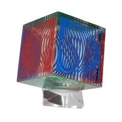 Victor Vasarely "Cube" Sculpture