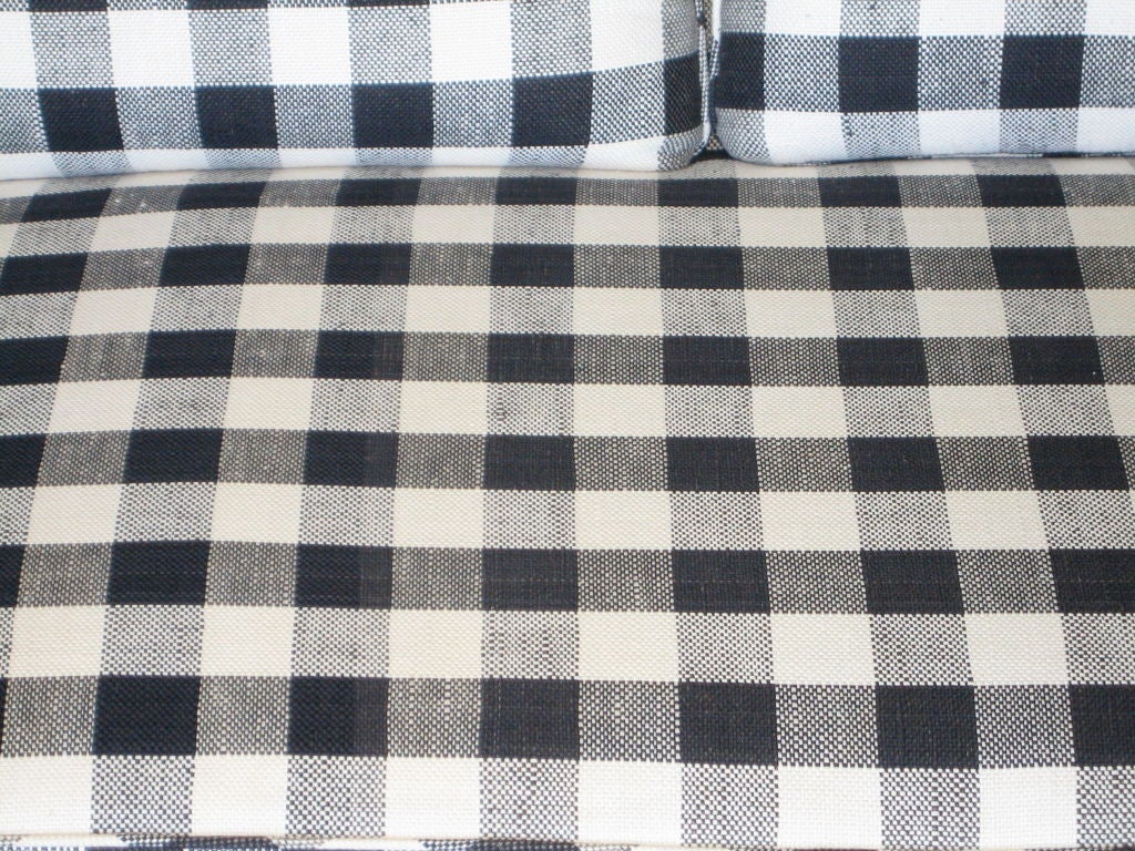gingham sofa