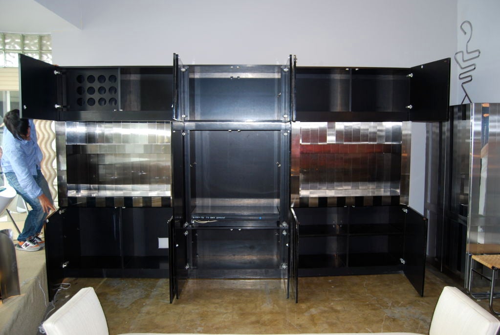 American Amazing Paul Evans Custom Wall Unit For Sale