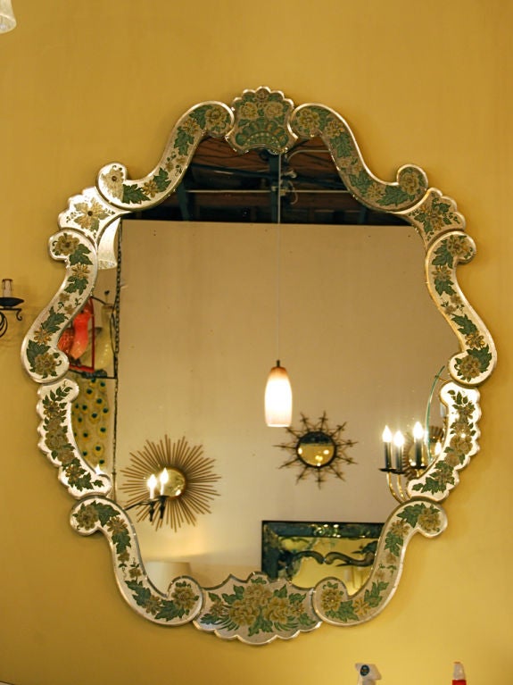 A really wonderful wall mirror that is very impressive in size.