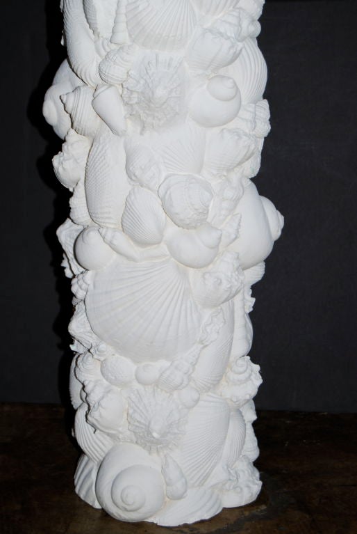 Pair of Plaster "Grotto" Table Lamps
