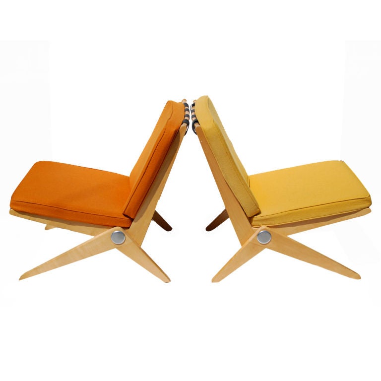 Pierre Jeanneret "Scissor" Chairs