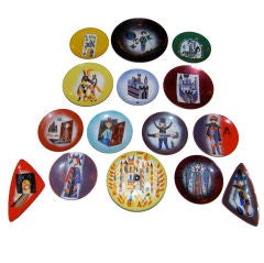 Collection of 15 Franz Bergmann Enamels