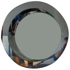 C. Jere Chrome Porthole Wall Mirror