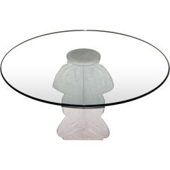 Incredible WPA Marble Table by Gaetano Duccini