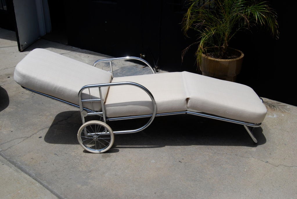 A rare design from this great Machine Age designer. Fully documented. Made by Howell Chrome co.