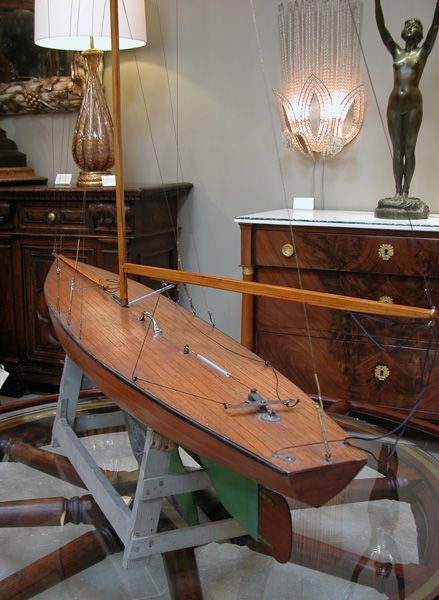 A Fine & Unusually Large American Plank-on-Frame Pond Boat named the Brenda Noreen In Excellent Condition In San Francisco, CA