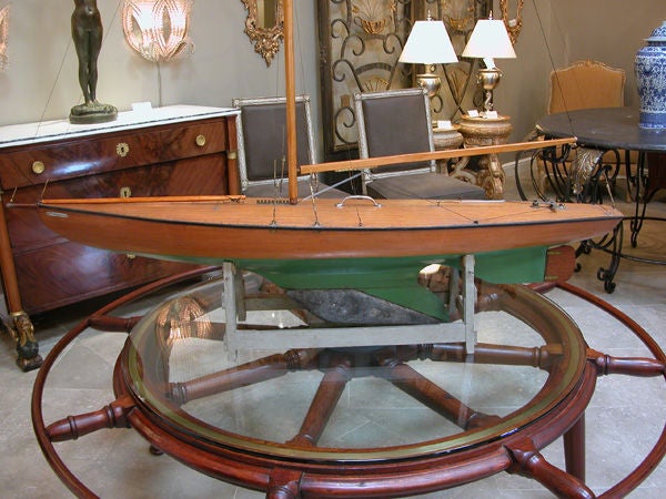 A Fine & Unusually Large American Plank-on-Frame Pond Boat named the Brenda Noreen 4