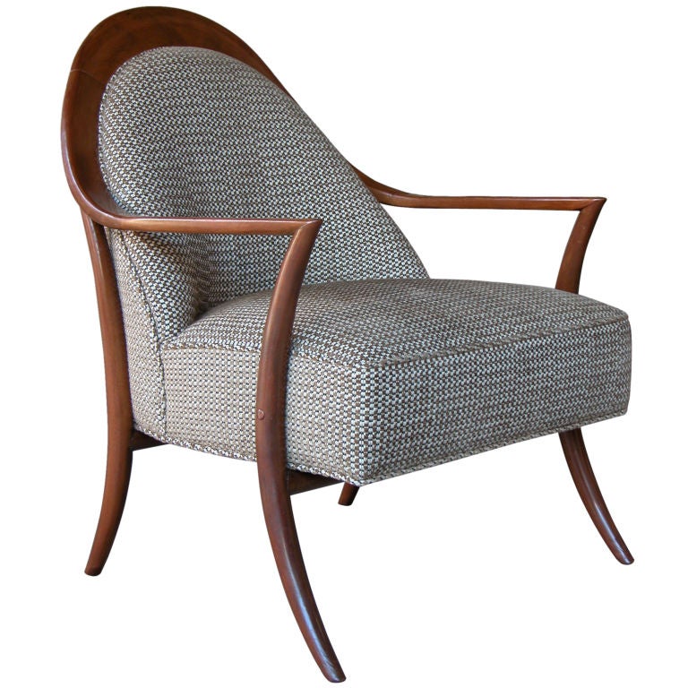 A Sleek American Armchair by TH Robsjohn Gibbings for Widdicomb