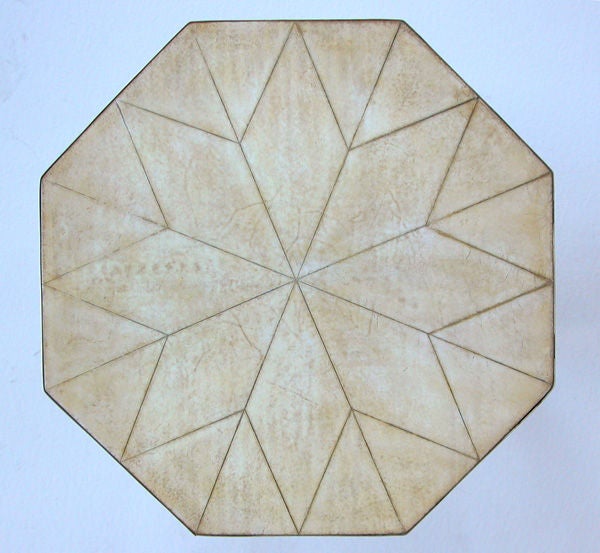 A Unique Anglo-African Gazelle Horn Octagonal Side Table