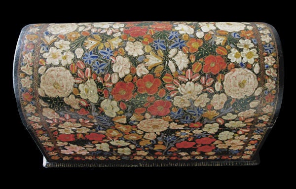 A Vibrant and Finely Executed Kashmiri Lacquered Desk Set