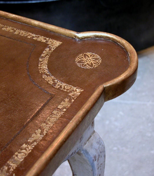 A Charming French Provincial Rococo White Painted Game Table 1