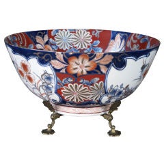 Antique Large & Good Quality Japanese Meiji Period Imari Porcelain Bowl