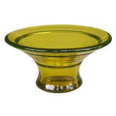 A Thickly-Molded & Good Quality Bohemian Art Deco Glass Bowl