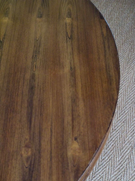 A Boldly-Scaled American Walnut Circular Center/Dining Table