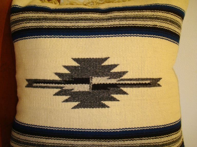 20TH C. NAVAJO INDIAN WEAVING PILLOW