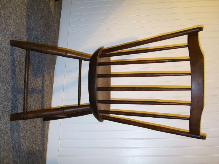 19th Century 19THC STEP DOWN  WINDSOR CHAIRS FROM NEW ENGLAND/CIRCA 1820