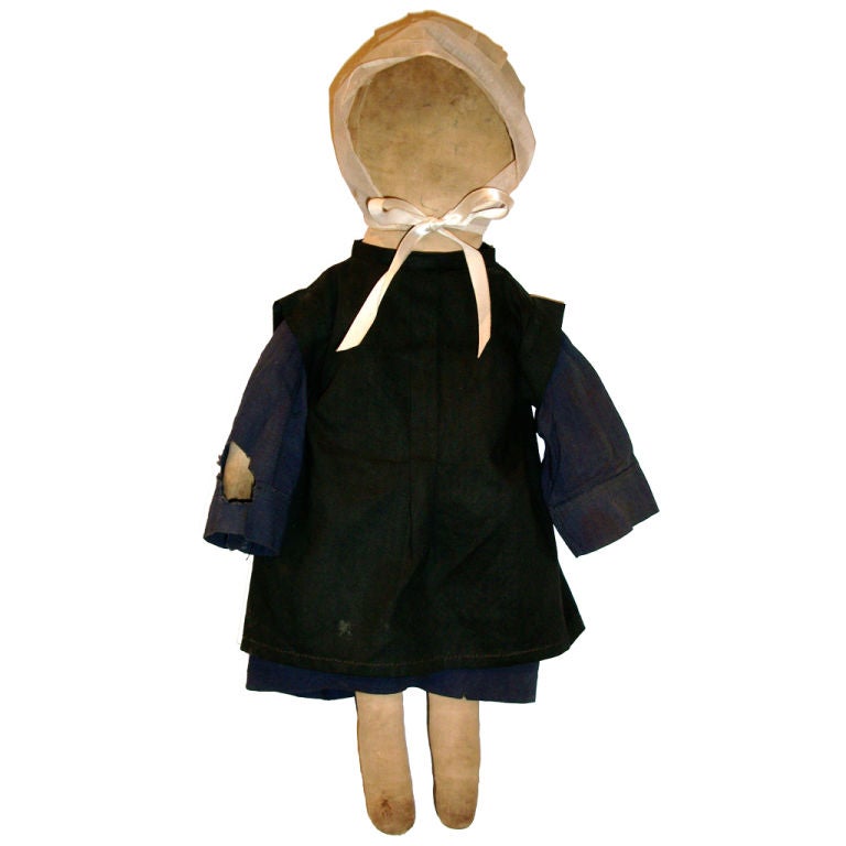 EARLY 20THC AMISH DOLL FROM PENNSYLVANIA