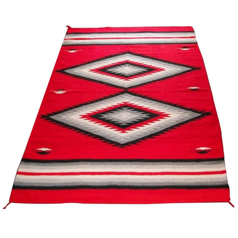 VIBRANT 1950'S NAVAJO WEAVING/RUG