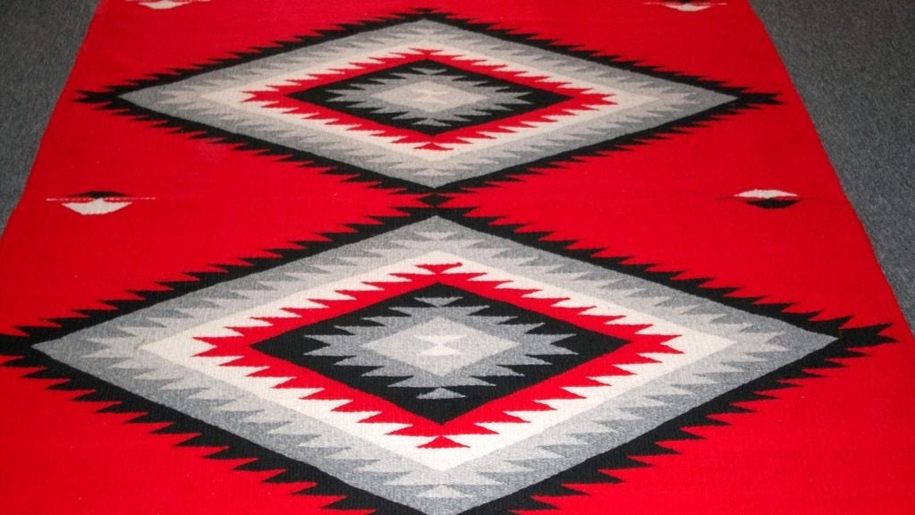 VIBRANT 1950'S NAVAJO WEAVING/RUG 2