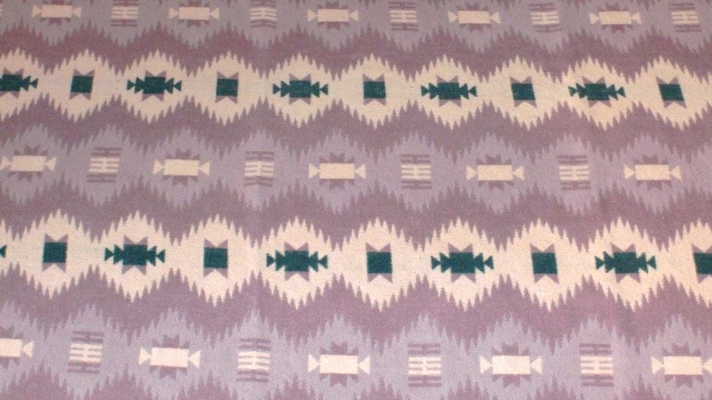 BEACON CAMP BLANKET/INDIAN DESIGN (LAVENDER, GREEN, MAUVE)