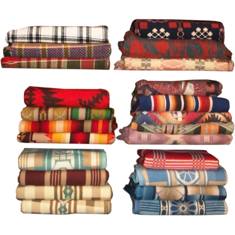 LARGE COLLECTION OF BEACON/PENDLETON BLANKETS & COVERLETS