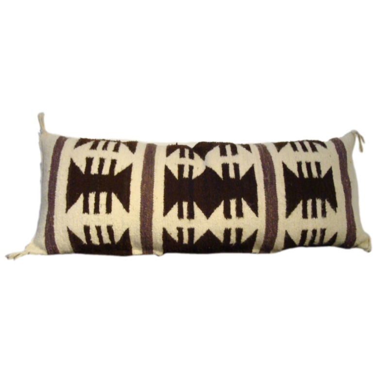 20TH  C. NAVAJO INDIAN WEAVING PILLOW