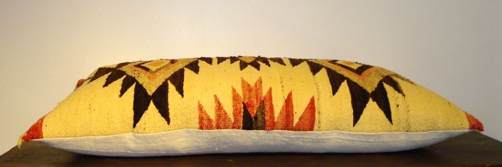 20TH C. EYEDAZZLER NAVAJO INDIAN WEAVING PILLOW