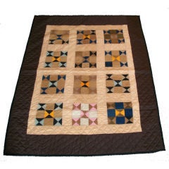 20th Century Amish Crib Quilt from the Mid West