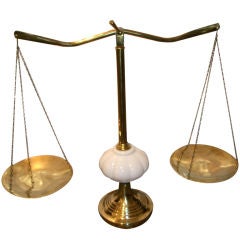 POLISHED BRASS DECORATIVE SCALE