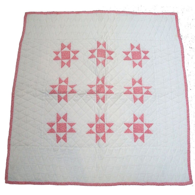 19th Century Eight Point Star Quilt