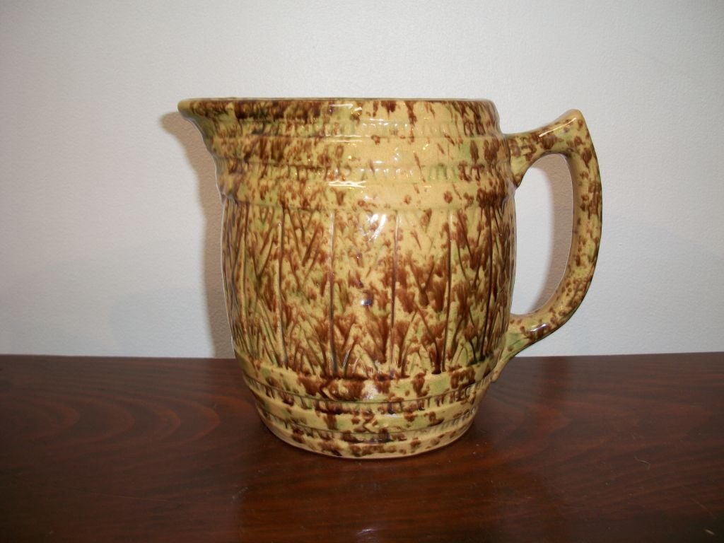 BROWN AND GREEN ROCKINGHAM PITCHER 595.00 <br />
BOWN AND GREEN ROCKINGHAM SALT & PEPPER SHAKERS 495.00