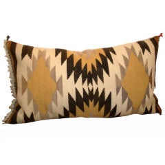 20TH C. BEAUTIFUL EYEDAZZLER NAVAJO INDIAN WEAVING PILLOW